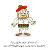 Cartoon: Schottenminirock (small) by Bregenwurst tagged brexit,eu,austritt,schottenrock,knappheit,blöße