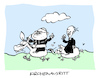 Cartoon: Tritt (small) by Bregenwurst tagged kirche,austritt,ausritt,priester