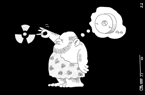 Cartoon: Evolucion (medium) by BETTO tagged radiacion