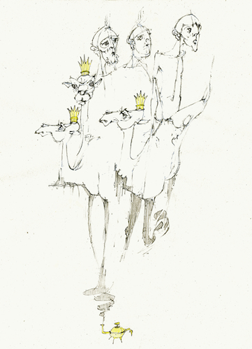 Cartoon: drei Weise (medium) by herranderl tagged drei,königstag,kamele,warten