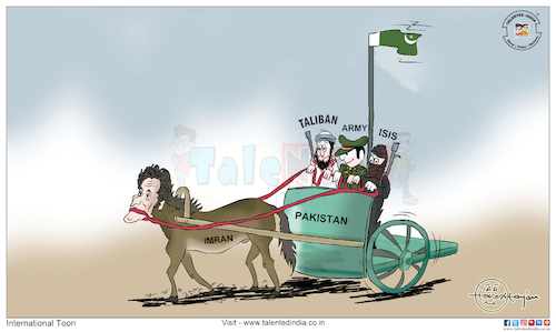 Cartoon: Cartoon On Imran Khan (medium) by Talented India tagged taliban,talentedindia,talented,cartoon,imrankhan,pakistan