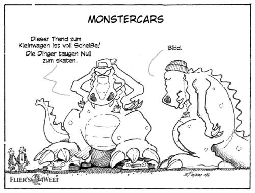 Cartoon: Monstercars (medium) by FliersWelt tagged monster,kleinwagen,smart