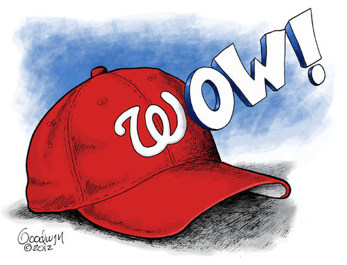 Cartoon: Washington Nationals (medium) by Goodwyn tagged baseball,washington,nationals,hat