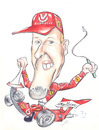 Cartoon: Michael Schumacher (small) by bebetokaspi tagged schumacher