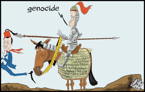 Cartoon: Biden end Armenia (medium) by Christi tagged biden,ankara,erdogan,turchia,armenia,genocidio