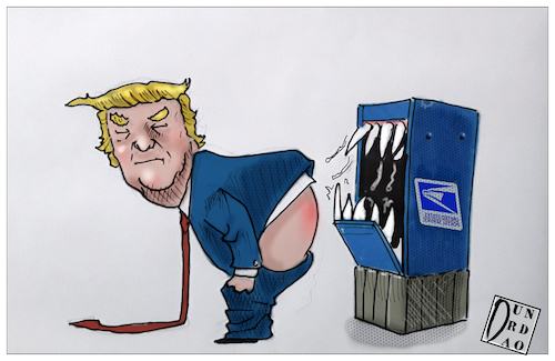 Cartoon: Biden vs trump (medium) by Christi tagged biden,trump,ricorso,elezioni,america