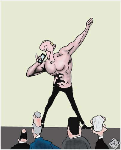 Cartoon: I muscoli della russia (medium) by Christi tagged ucraina,mosca,nato,europa,putin
