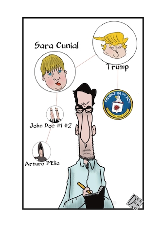 Cartoon: Italygate (medium) by Christi tagged italia,trump,cunial,hacker,italygate