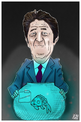 Cartoon: Japan could discharge the Fukush (medium) by Christi tagged jean,fukushima