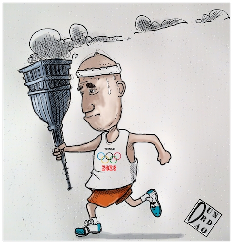 Cartoon: Olimpiadi torino (medium) by Christi tagged olimpiadi,torino,appendino