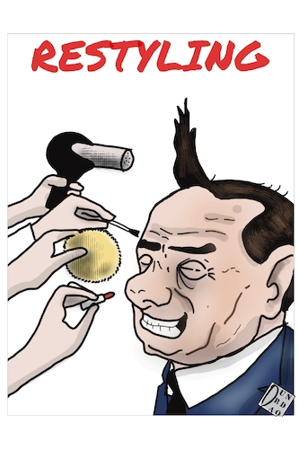 Cartoon: Operazione restyling (medium) by Christi tagged quirinale,politica,italiana,berlusconi,presidente