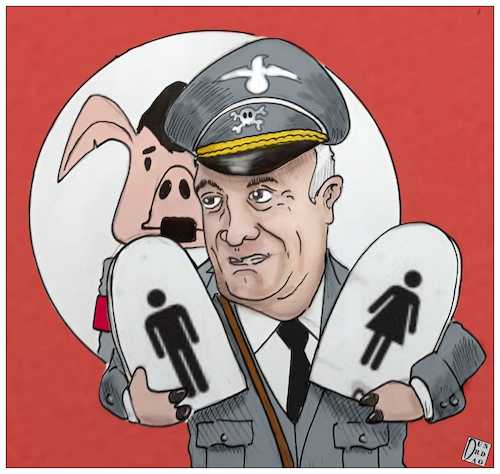 Cartoon: Orban (medium) by Christi tagged ungheria,orban,diritto,internazionale,transgender