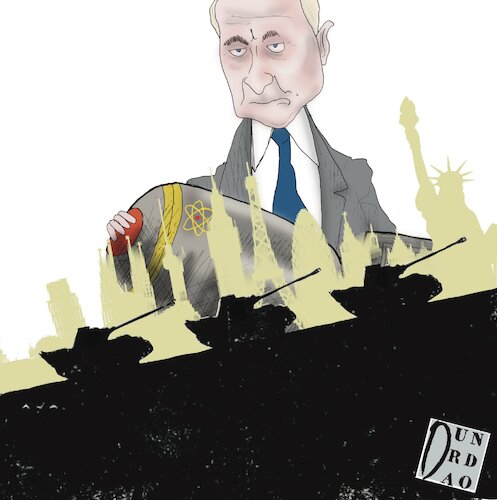 Cartoon: Putin (medium) by Christi tagged putin