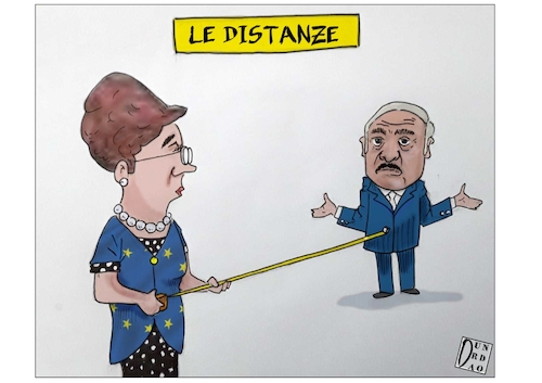 Cartoon: UE e Bielorussia (medium) by Christi tagged bielorussia,ue,lukashenko,democrazia,elezioni