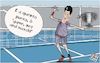 Cartoon: Quando una partita e gia decisa (small) by Christi tagged novaste,diokovic,tennis,australia,open