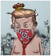 Cartoon: Trump and the mask (small) by Christi tagged trump,covid,mask,trumpmask,coronavirus
