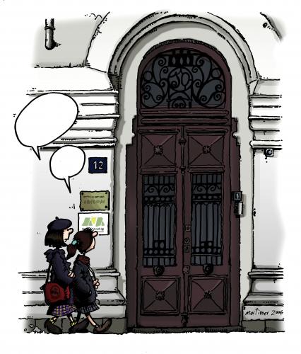 Cartoon: The House (medium) by mortimer tagged mortimer,kids,mortimeriadas