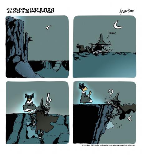 Cartoon: westernadas 04 (medium) by mortimer tagged mortimer,mortimeriadas,cartoon,westernadas,indian,hopi,mystic,psychedelic,magic,fly,desert,night,western,wilder westen,mexiko,mediation,illustration,comic,wilder,westen