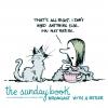 Cartoon: the sunday book (small) by mortimer tagged mortimer,mortimeriadas,cartoon,sunday,book,cats,breakfast,girl