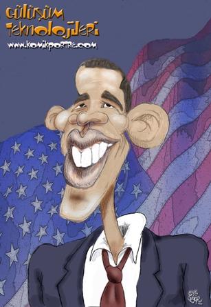 Cartoon: barack obama (medium) by komikportre tagged politics,famous,cartoon,caricature,barack,obama
