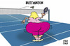Cartoon: buttminton (small) by madman tagged sport,badminton,aunt,butt