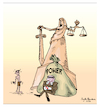 Cartoon: law and power. (small) by Sajith Bandara tagged sajith,bandara,cartoons