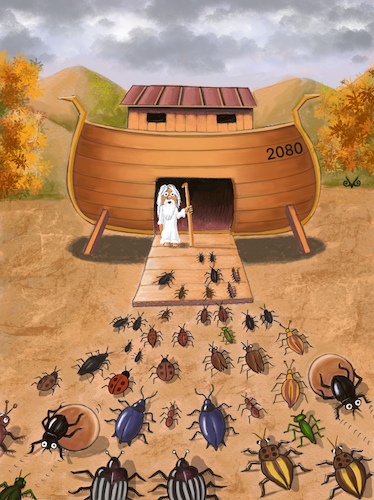 Cartoon: Biodiversity (medium) by menekse cam tagged biocesitlilik,biodiversity,bug,endangered,species,noah,ark,biocesitlilik,biodiversity,bug,endangered,species,noah,ark