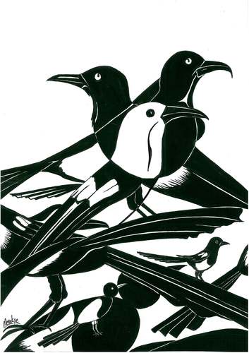 Cartoon: birds (medium) by menekse cam tagged birds