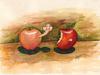 Cartoon: Apple 1 (small) by menekse cam tagged sweet,aqueous,apple,famous,amasya,turkey,worm,bite