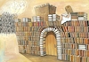 Cartoon: Books (small) by menekse cam tagged book read reading castle girl strong enemy kale kitap okuma kizlar