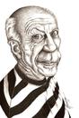 Cartoon: Picasso (small) by menekse cam tagged pablo picasso spain genius painter cubism portrait