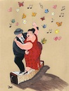 Cartoon: Tango (small) by menekse cam tagged tango,dance,partner,elegant,argentina,uruguay,south,america