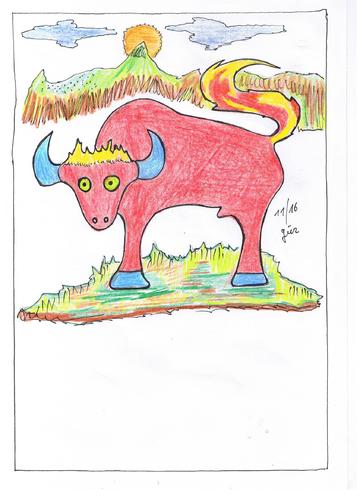 Cartoon: Bulli  Bully Toro Stier Bull (medium) by skätch-up tagged bulli,bully,toro,stier,bull