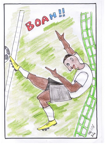 Cartoon: Jerome Agyenim Boateng EM 2016 (medium) by skätch-up tagged jerome,agyenim,boateng,em,europa,meisterschaft,fussball,frankreich,2016,jogi,löw,nachbar