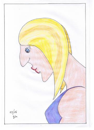 Cartoon: LENA NIKOLAUS FBB (medium) by skätch-up tagged lena,nikolaus,body,building,frau,woman,female,sport,show,posieren,pose