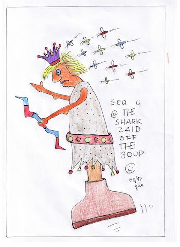 Cartoon: Unidentified Furious Object (medium) by skätch-up tagged lappsus,möckel,ufo,furious,object,chess,lord,of,flies,the,shark,side,off,soup