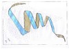Cartoon: schnörkel (small) by skätch-up tagged schnörkel,schnergl,blue,ribbon,tape,golden,air,stream