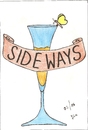 Cartoon: SIDEWAYS stuttgART (small) by skätch-up tagged sideways,stuttgart,toni,ela,schreiner,bistro,bar,music,photographie,riddle