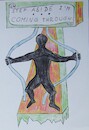 Cartoon: STEP ASIDE  i  am coming through (small) by skätch-up tagged intensions,good,qualities,sober,clean,mercyfull,love,respect