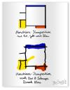Cartoon: Mondrian (small) by diebia tagged mondrian besoffen