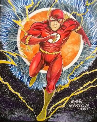 Cartoon: The Flash (medium) by bennaccartoons tagged flash,comics,superhero,running
