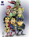 Cartoon: my tribute to cartoony heroes (small) by bennaccartoons tagged super heroes comics