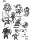 Cartoon: Working ninjas (small) by bennaccartoons tagged ninja,bennac,day,jobs