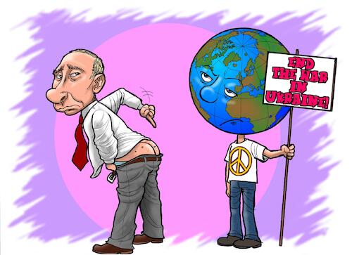 Cartoon: Kiss Ass (medium) by Chris Berger tagged putin,ukraine,krieg,war,peace,frieden,sanktionen,arschlecken,putin,ukraine,krieg,war,peace,frieden,sanktionen,arschlecken