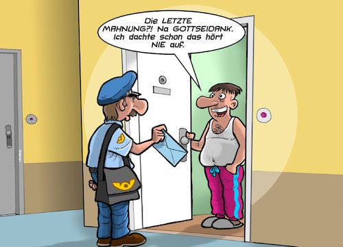 Cartoon: Letzte Mahnung (medium) by Chris Berger tagged mahnung,letzte,zahlung,mahnung,letzte,zahlung