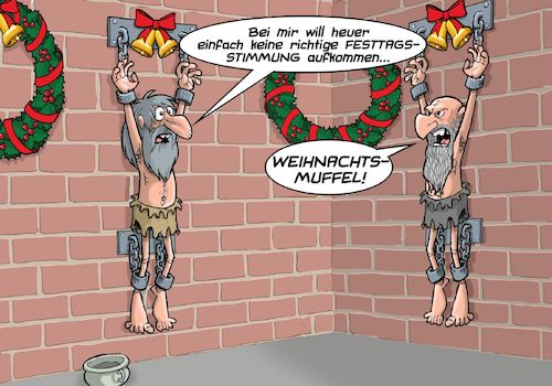 Cartoon: Prison Christmas (medium) by Joshua Aaron tagged gefängnis,weihnachten,gefangene,folter,weihnachtsstimmung,gefängnis,weihnachten,gefangene,folter,weihnachtsstimmung