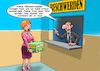 Cartoon: Beschwerdestelle (small) by Joshua Aaron tagged beschwerden,reklamation,beschwerdestelle,kaufhaus,umtausch,kundin,angestellter