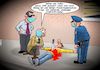 Cartoon: Corona Opfer (small) by Chris Berger tagged mundschutz,nasenschutz,covid,corona,hygienemassnahmen,pandemie,mord,polizei,cops