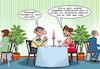 Cartoon: Heiratsantrag (small) by Joshua Aaron tagged heiratsantrag,religion,glaube,geld,krösus,money