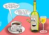 Cartoon: Kaffee Wein (small) by Chris Berger tagged kaffee,wein,alkohol,stimmungsschwankungen,morgen,abend,frühstück,feiern